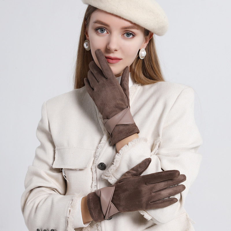 Leather Driving Glove - 1 par luvas de camurça para
