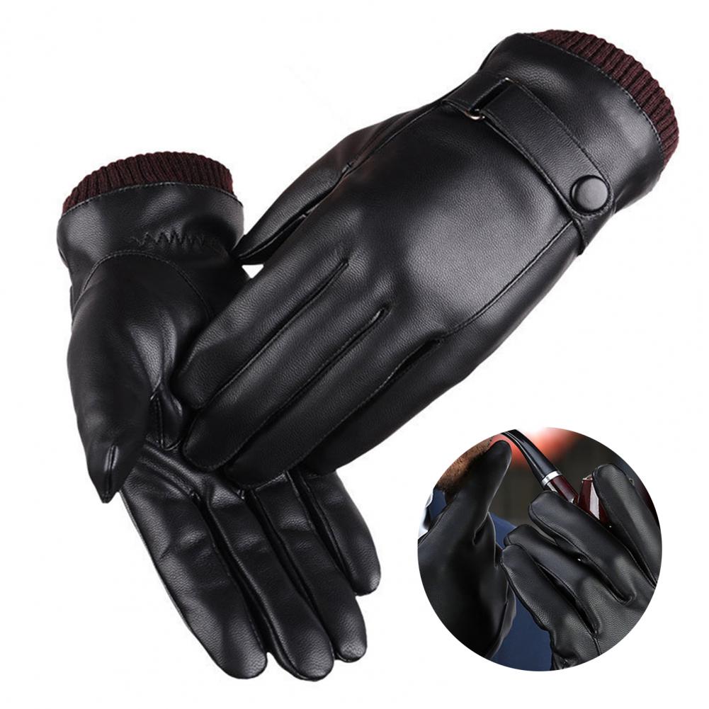 Winter Glove Insulated - Luvas de Couro Sintético com Dedos