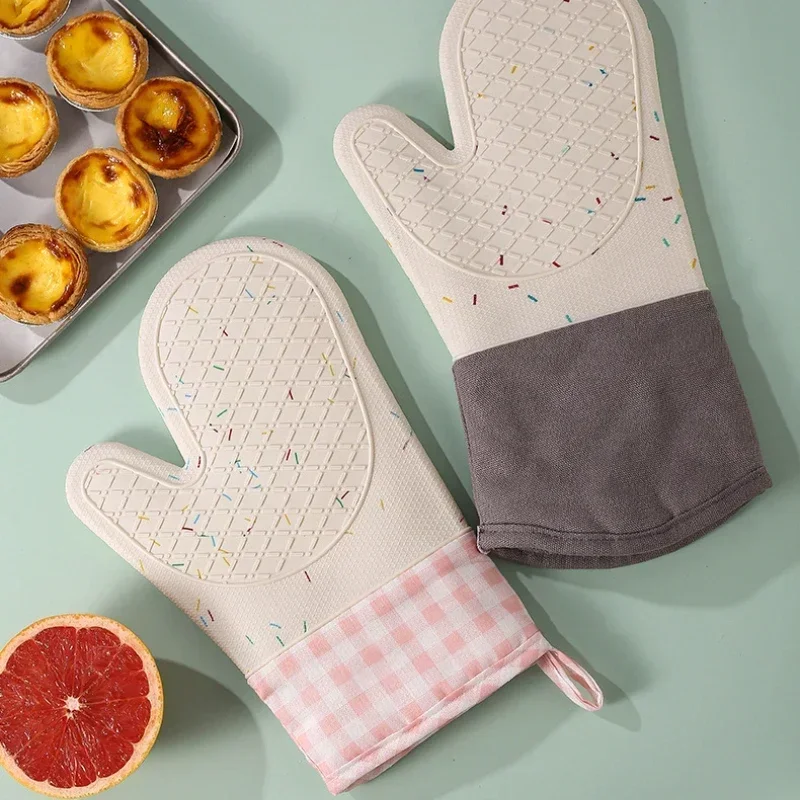 Oven Mitt Silicone - Luvas de Silicone Resistentes ao Calor