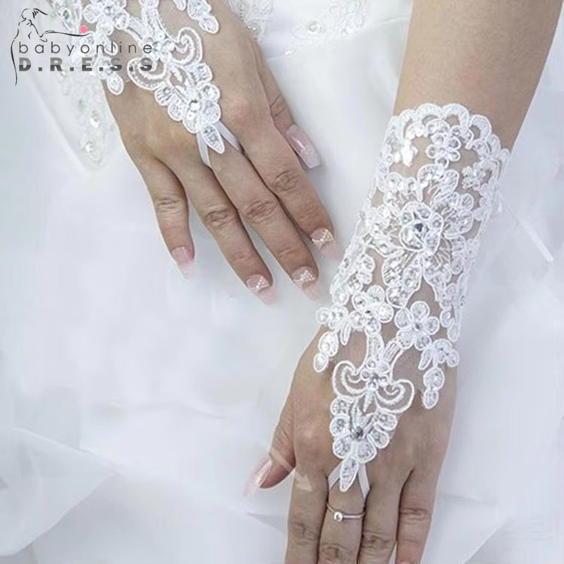 Fingerless Glove Knit - BABYONLINE D.R.E.S.S. Luvas de Noiva em