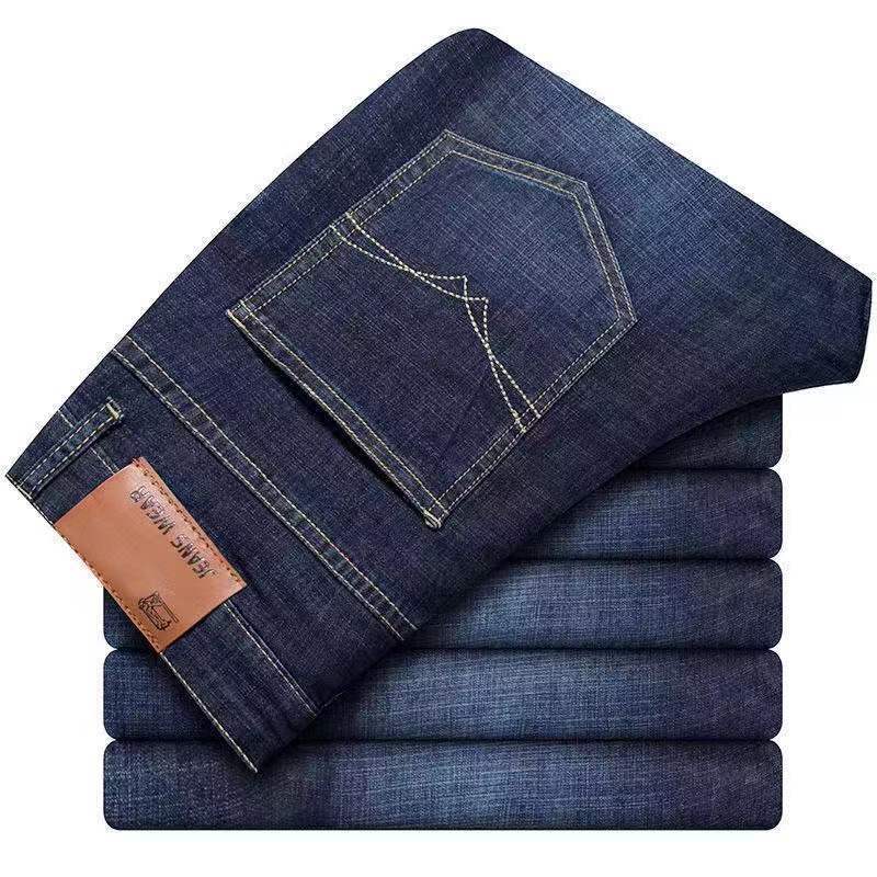 Levis Jeans 501 - Outono clássico masculino cabido estiramento jeans
