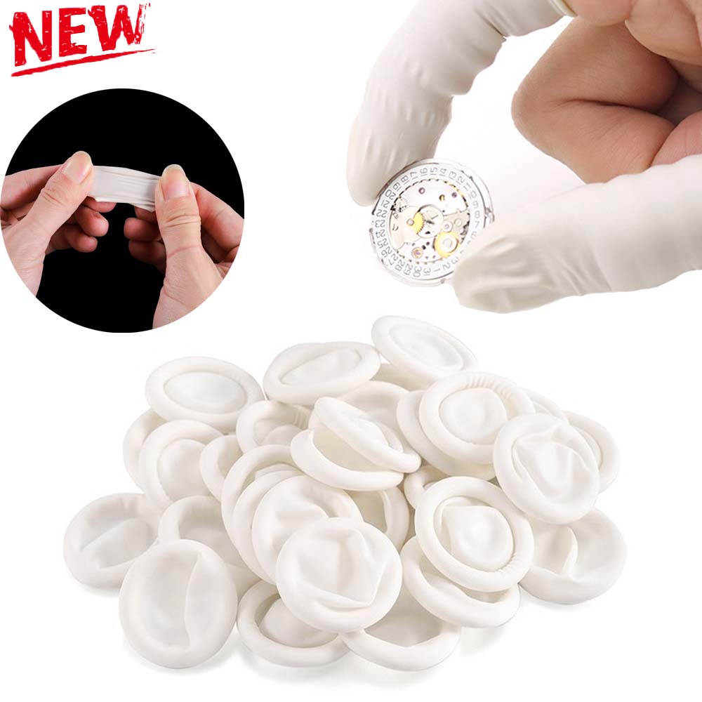 Latex Disposable Glove - 100/50/30 pçs pó descartável livre industrial