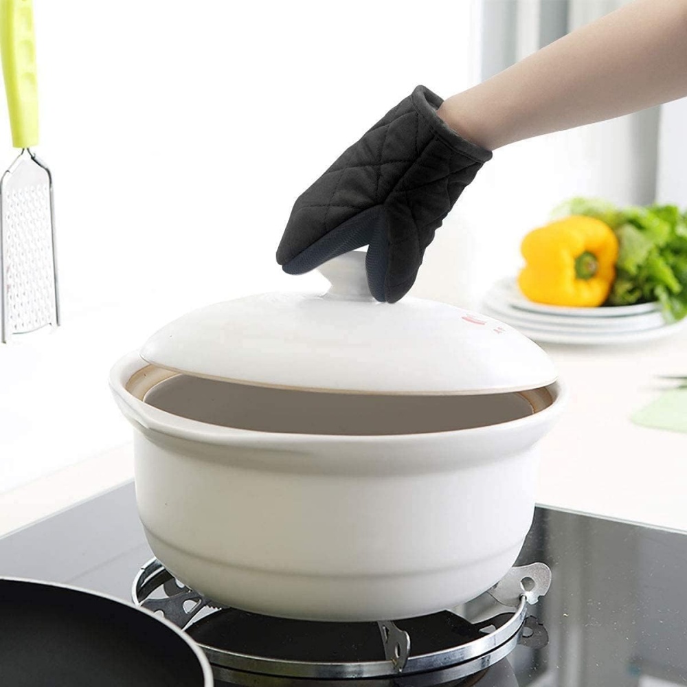 Luvas de forno 500 ° F Luvas d - Oven Mitt Silicone avaliação e preço