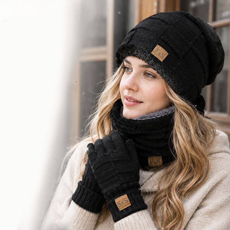 Conjunto de Inverno Quente com - Wool Glove Lined avaliação e preço