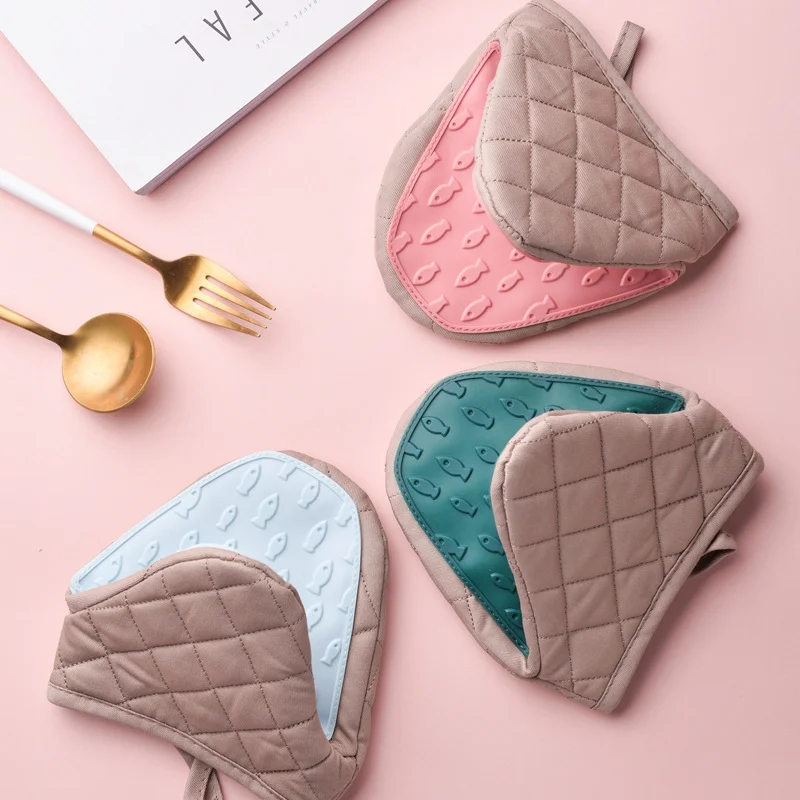 1pc cozinha anti escaldadura l - Oven Mitt Silicone avaliação e preço