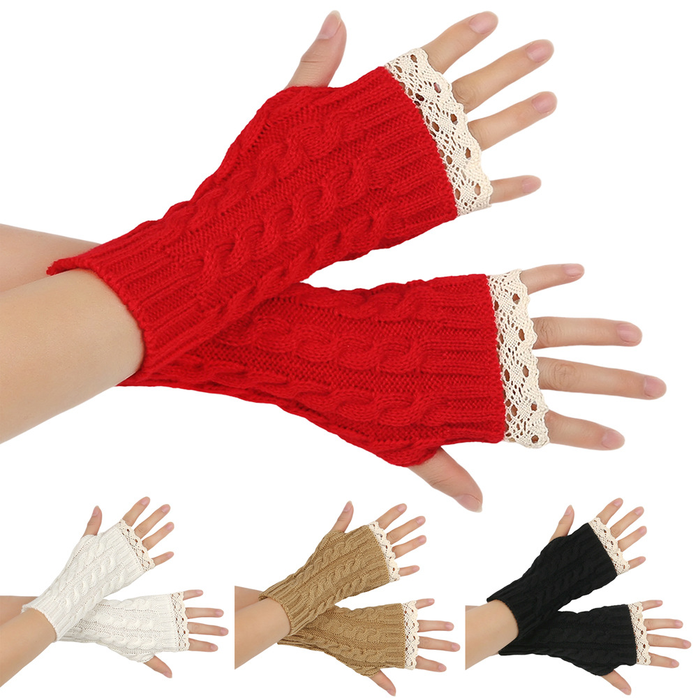 Lindas Luvas Femininas Y2K de  - Fingerless Glove Knit avaliação e preço