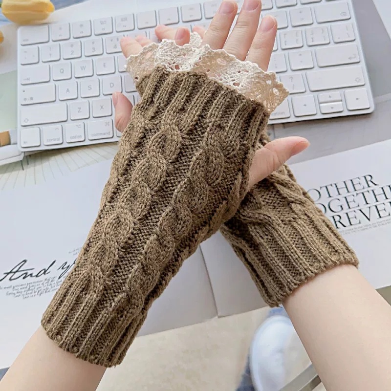 Lindas Luvas Femininas Y2K de  - Fingerless Glove Knit avaliação e preço