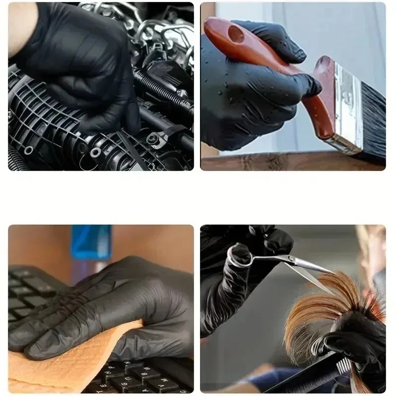 Luvas Descartáveis Pretas Unis - Latex Disposable Glove avaliação e preço