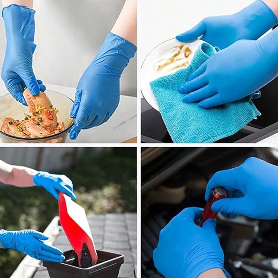 100 luvas descartáveis de nitr - Rubber Glove Cleaning avaliação e preço