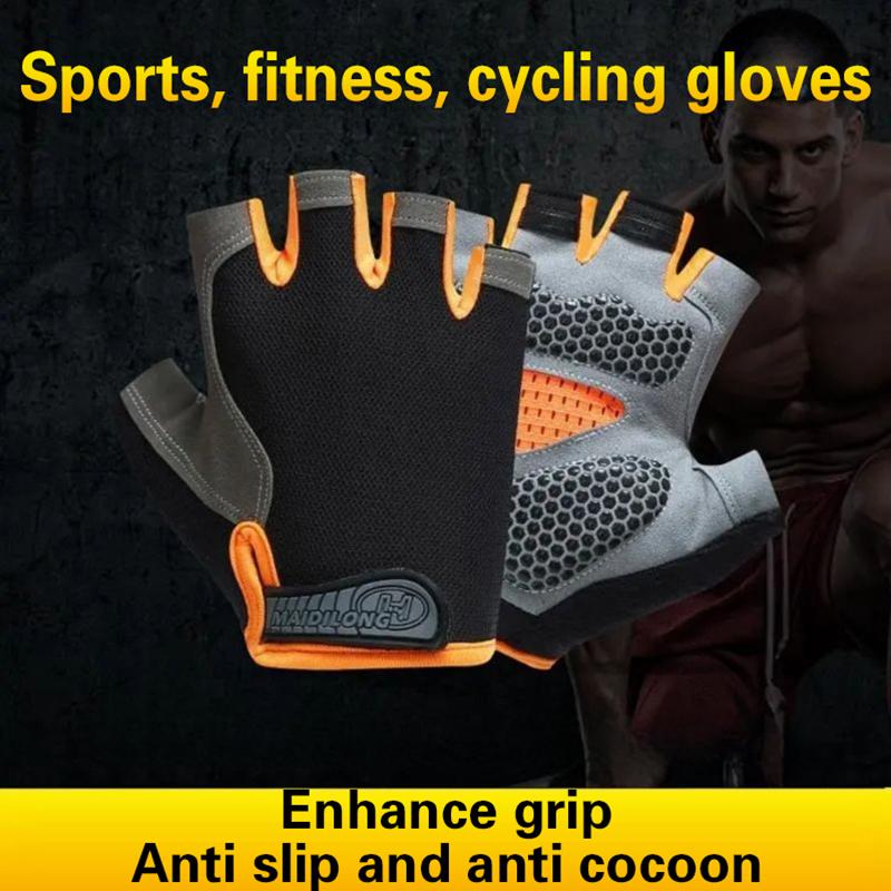 1 par de luvas de ciclismo sem - Fingerless Glove Knit avaliação e preço